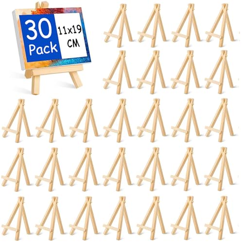 JMIATRY 30 Stück Staffelei Klein, Staffelei Holz, Tischstaffelei, Mini Staffelei Holz für Hochzeitsdekoration, Tischdeko, Malhandwerk, Fotoalbum JMIATRY 30 Stück Staffelei Klein, Staffelei Holz, Tischstaffelei, Mini Staffelei Holz für Hochzeitsdekoration, Tischdeko, Malhandwerk, Fotoalbum von JMIATRY