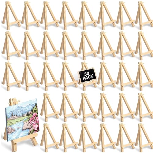 JMIATRY 50 Stück Mini Staffelei Holz, 8 x 15 cm Tischstaffelei Holz, Kleine Staffelei für Tischdeko, Malhandwerk, Fotoalbum, Hochzeitsdekoration JMIATRY 50 Stück Mini Staffelei Holz, 8 x 15 cm Tischstaffelei Holz, Kleine Staffelei für Tischdeko, Malhandwerk, Fotoalbum, Hochzeitsdekoration von JMIATRY
