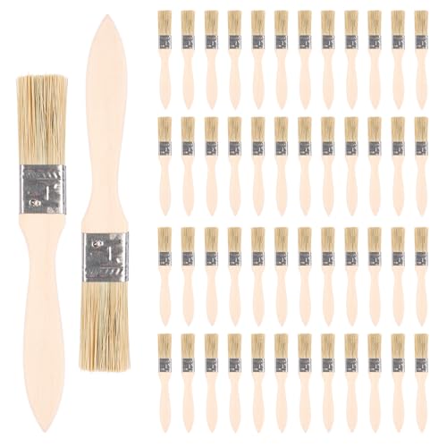 JMIATRY 50 Stück Pinsel Set, 2.3CM Flachpinsel Set, Naturborstenpinsel für DIY, Wand- und Möbelmalerei JMIATRY 50 Stück Pinsel Set, 2.3CM Flachpinsel Set, Naturborstenpinsel für DIY, Wand- und Möbelmalerei von JMIATRY