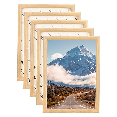 JMIATRY Bilderrahmen aus Holz, A4, Wandmontage, mit transparenter Plexiglasfront, A4-Rahmen für Foto/Bild, 31,5 x 23 cm, 5 Stück JMIATRY Bilderrahmen aus Holz, A4, Wandmontage, mit transparenter Plexiglasfront, A4-Rahmen für Foto/Bild, 31,5 x 23 cm, 5 Stück von JMIATRY