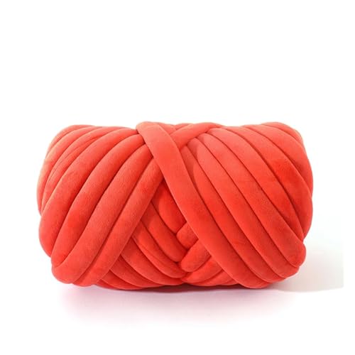 Chunky Wolle 1 kg Super-Samt-Grobgarn, dicker, sperriger Riesenfaden, weiße Tasche for Handstricken, gewebt, DIY, Arm, weich, große Decke, Teppich (Color : 1) von JMORCO