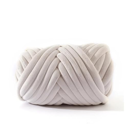 Chunky Wolle 1 kg Super-Samt-Grobgarn, dicker, sperriger Riesenfaden, weiße Tasche for Handstricken, gewebt, DIY, Arm, weich, große Decke, Teppich (Color : 22) von JMORCO