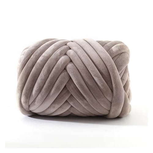 Chunky Wolle 1 kg Super-Samt-Grobgarn, dicker, sperriger Riesenfaden, weiße Tasche for Handstricken, gewebt, DIY, Arm, weich, große Decke, Teppich (Color : 25) von JMORCO