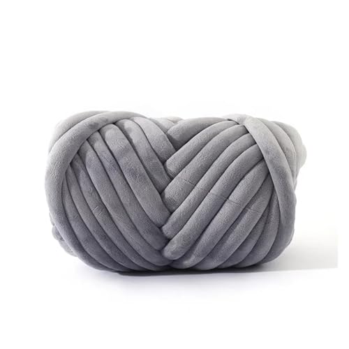 Chunky Wolle 1 kg Super-Samt-Grobgarn, dicker, sperriger Riesenfaden, weiße Tasche for Handstricken, gewebt, DIY, Arm, weich, große Decke, Teppich (Color : 30) von JMORCO