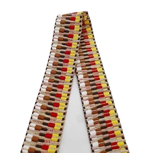 Gurtband 2/5Y 38/50mm Ethnische Jacquard Gurtband Polyester Band Band Taschen Strap Trims Kleidung Gürtel Dekoration spitze Band DIY Nähen Schrägband (Color : 024-50mm, Size : 2Yards) von JMORCO
