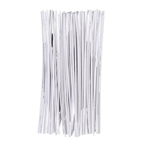JMORCO Kerzendocht 50/100 Stück Dochte aus gewachster Baumwolle, Set mit rauchfreiem Wachskern, DIY Sojawachskern, gewebter Kerosinlampen-Kerzenherstellungsbedarf(16cm-50Pcs) von JMORCO