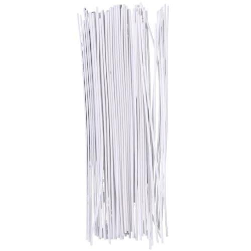 JMORCO Kerzendocht 50/100 Stück Dochte aus gewachster Baumwolle, Set mit rauchfreiem Wachskern, DIY Sojawachskern, gewebter Kerosinlampen-Kerzenherstellungsbedarf(20cm-50Pcs) von JMORCO
