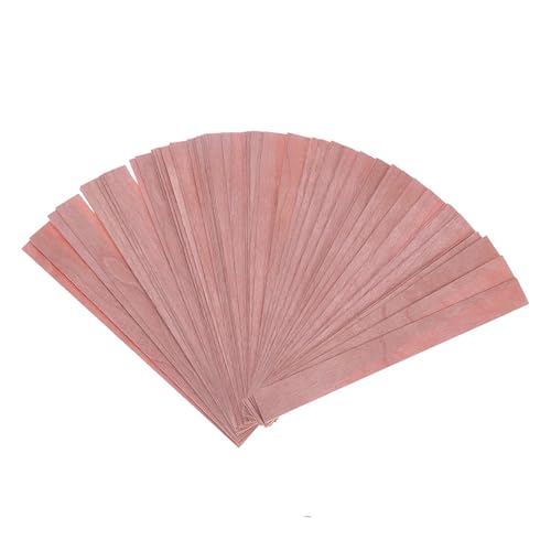 JMORCO Kerzendocht 50 Stück Holzdochte for Kerzen aus Soja- oder Palmwachs, Kerzenherstellungszubehör(13x130mm) von JMORCO