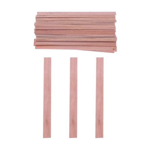 JMORCO Kerzendocht 50 Stück Holzdochte for Kerzen aus Soja- oder Palmwachs, Kerzenherstellungszubehör(8x90mm) von JMORCO
