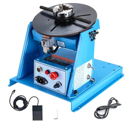 JMOUZHG Drehschweißpositionierer, 10 kg, Drehtisch, tragbare Schweißer-Positionierungsmaschine zum Schneiden, Schleifen, Montage, 65 Spannfutter JMOUZHG Drehschweißpositionierer, 10 kg, Drehtisch, tragbare Schweißer-Positionierungsmaschine zum Schneiden, Schleifen, Montage, 65 Spannfutter von JMOUZHG