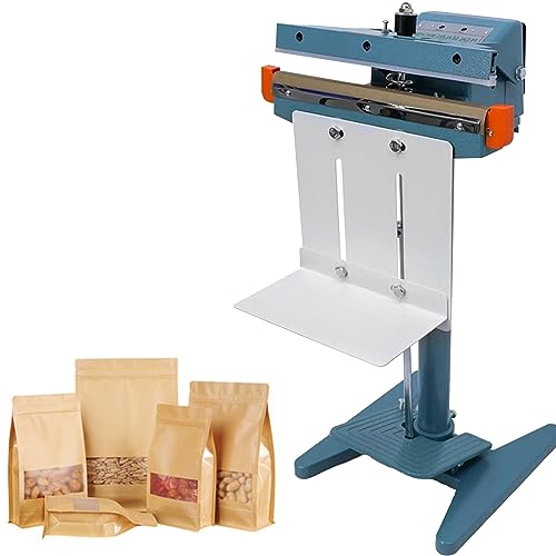 JMOUZHG Fußpedal-Impuls-Versiegelung mit Cutter, kommerzielle Fußpedal-Heißsiegelmaschine, zum Versiegeln von Lebensmitteln, Restaurant, Zuhause (Doubleside45cm) von JMOUZHG