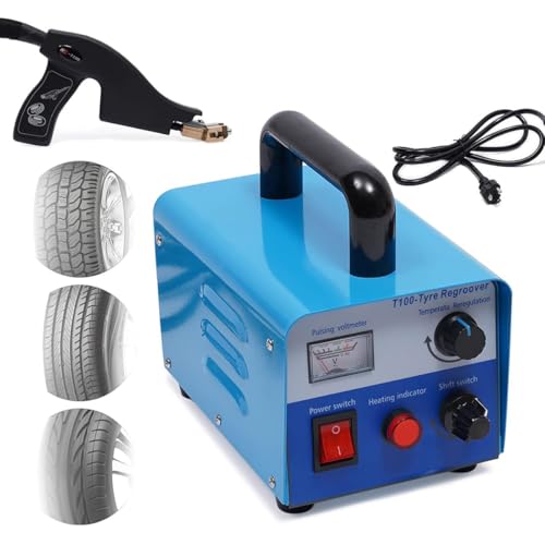JMOUZHG Handheld-Reifen-Nutwerkzeug-Set, 350 W, digitales Display, beheizter Eisenschneider mit Klingen für Reifennachbau und Wartung JMOUZHG Handheld-Reifen-Nutwerkzeug-Set, 350 W, digitales Display, beheizter Eisenschneider mit Klingen für Reifennachbau und Wartung von JMOUZHG