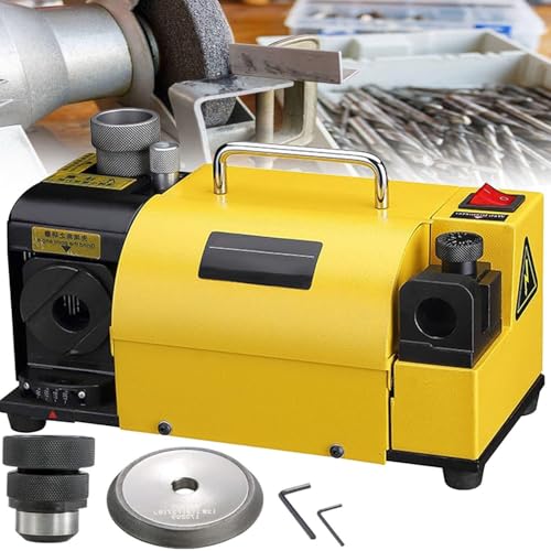 JMOZHCD Bohrerschärfer 3-13 mm Bohrerschärfer mit 11 Spannzangen Winkelverstellbare Schleifmaschine 100 ° (95 °) ~ 135 ° Spiralbohrer Hochpräzises Schärfwerkzeug von JMOZHCD