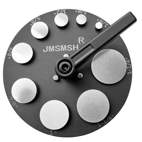 JMSMSH Scheibenschneider, Kreisform, Set mit 9 kreisförmigen Stanzern, Schmuckherstellung, Anhängerstanzform von JMSMSH
