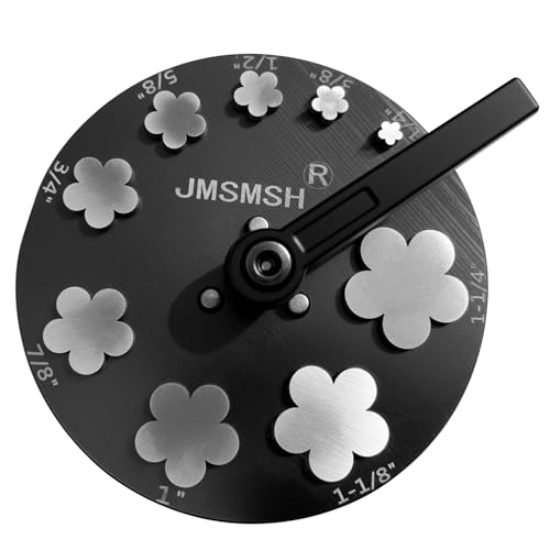 JMSMSH Scheibenschneider, Pflaumenblütenform, Set mit 9 Stanzern in Blumenform, Schmuckherstellung, Anhängerstanzform JMSMSH Scheibenschneider, Pflaumenblütenform, Set mit 9 Stanzern in Blumenform, Schmuckherstellung, Anhängerstanzform von JMSMSH