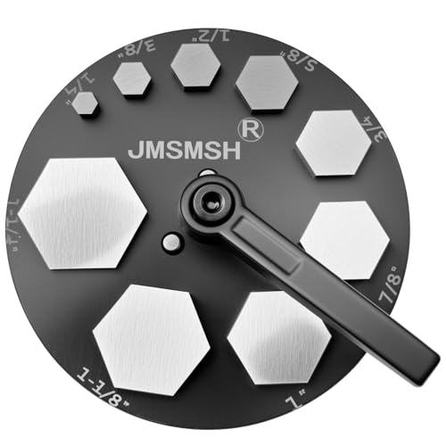 JMSMSH Scheibenschneider, sechseckige Form, Set mit 9 sechseckigen Stanzern, Schmuckherstellung, Anhängerstanzform JMSMSH Scheibenschneider, sechseckige Form, Set mit 9 sechseckigen Stanzern, Schmuckherstellung, Anhängerstanzform von JMSMSH