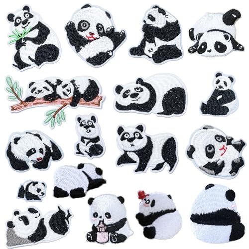 JMZLLRX 17 Stück Applikationen Patches zum Aufbügeln, Panda Patch Sticker für Kleidung Blumen Aufnäher Applikation Flicken zum Aufbügeln Kinder Patches für DIY T-Shirt Jeans JMZLLRX 17 Stück Applikationen Patches zum Aufbügeln, Panda Patch Sticker für Kleidung Blumen Aufnäher Applikation Flicken zum Aufbügeln Kinder Patches für DIY T-Shirt Jeans von JMZLLRX