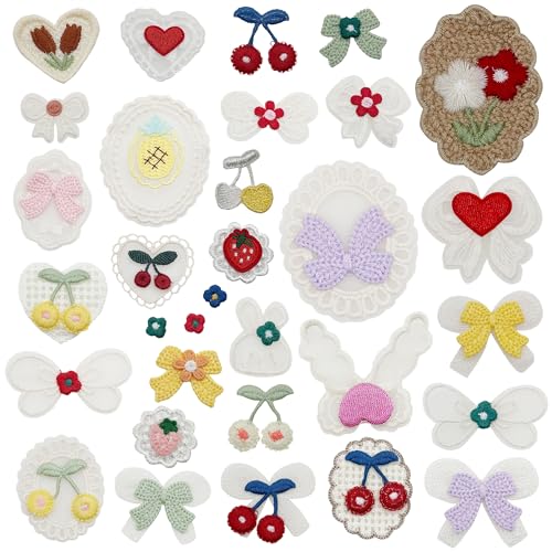 JMZLLRX 32 Stück Applikationen Patches zum Aufbügeln, Birnen Patch Sticker für Kleidung Blumen Aufnäher Applikation Flicken zum Aufbügeln Kinder Patches für DIY T-Shirt Jeans JMZLLRX 32 Stück Applikationen Patches zum Aufbügeln, Birnen Patch Sticker für Kleidung Blumen Aufnäher Applikation Flicken zum Aufbügeln Kinder Patches für DIY T-Shirt Jeans von JMZLLRX