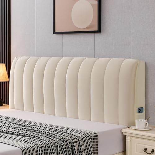 JMdfcqer Bettkopfteil Hussen Bett Kopfteil Bezug, Weicher Strecken Samtstoff Staubdicht, Staubdichte Schutzhülle für gepolsterte Schlafzimmer Kopfteil,Beige,210cm JMdfcqer Bettkopfteil Hussen Bett Kopfteil Bezug, Weicher Strecken Samtstoff Staubdicht, Staubdichte Schutzhülle für gepolsterte Schlafzimmer Kopfteil,Beige,210cm von JMdfcqer