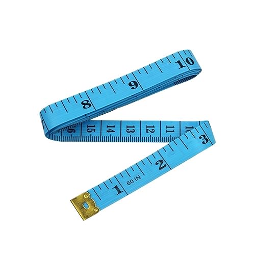 Maßband,Soft Tape Measure, 150 cm großes Maßband for den menschlichen Körper, Maßband for Nähen, Zentimeter-Maßband for Nähen (Farbe: Blau) von JMtrCVpL