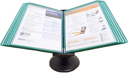 Schreibtisch-Referenz-System, Klappbarer Aktenhalter, Präsentationsständer for den Schreibtisch oder die Wandmontage mit einstellbarer Neigung (Kunststoff)(Color:H) von JMtrCVpL