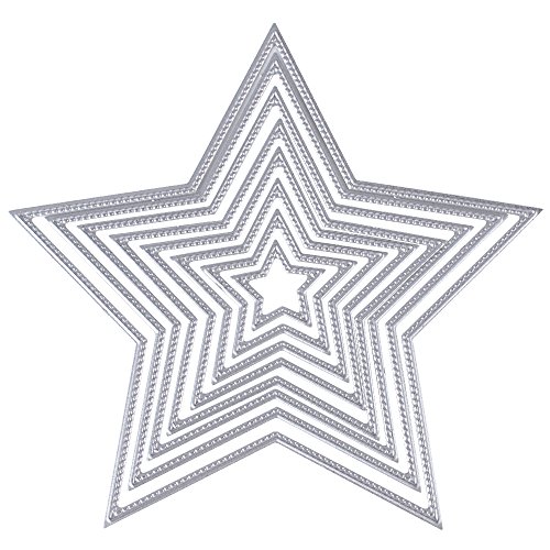 8 Stück Stanzschablonen Metall Stanzformen Stern Form Schneiden Schablonen Silber für DIY cutting dies Scrapbooking Album, Schneiden Schablonen Papier Karten Sammelalbum Deko 8 Stück Stanzschablonen Metall Stanzformen Stern Form Schneiden Schablonen Silber für DIY cutting dies Scrapbooking Album, Schneiden Schablonen Papier Karten Sammelalbum Deko von JNCH
