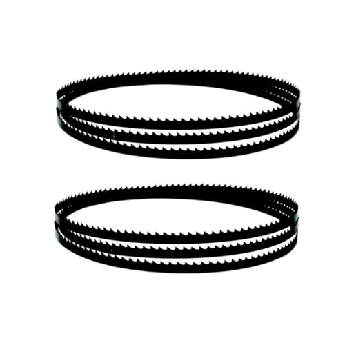 Bandsägen 2 Stück 1500X10X0.5mm Bandsägeblatt 4 6 10 14 TPI Carbon Sägeblätter 1500mm Holzbearbeitungswerkzeug Zubehör(6 TPI) von JNHGSHUAISDF