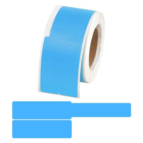 Labels Kabeletiketten, 100 Stück/Rolle, selbstklebende, wasserdichte Kabelmarkierungsbänder, Laserdrucker-Aufkleber, Netzwerk-Organizer, Verkabelungszubehör(Blue) von JNHGSHUAISDF