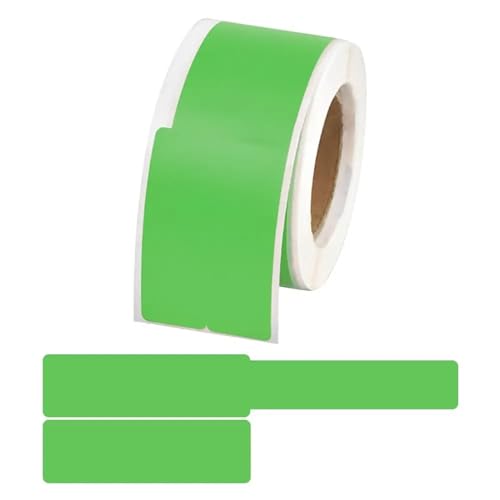 Labels Kabeletiketten, 100 Stück/Rolle, selbstklebende, wasserdichte Kabelmarkierungsbänder, Laserdrucker-Aufkleber, Netzwerk-Organizer, Verkabelungszubehör(Green) von JNHGSHUAISDF