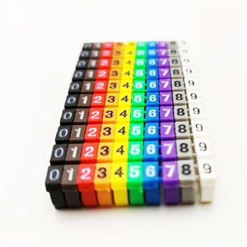 Labels Kabeletiketten, Drahtmarkierungsetikett, Etikett, Netzwerkkabel for Typ Cat5e, Cat6, mehrfarbig, Zahlen, Buchstaben, ordentliche Markierung, festgeklebte Kabelhülle, 2–8 mm, Organizer(4-5mm,150 Labels Kabeletiketten, Drahtmarkierungsetikett, Etikett, Netzwerkkabel for Typ Cat5e, Cat6, mehrfarbig, Zahlen, Buchstaben, ordentliche Markierung, festgeklebte Kabelhülle, 2–8 mm, Organizer(4-5mm,150 von JNHGSHUAISDF