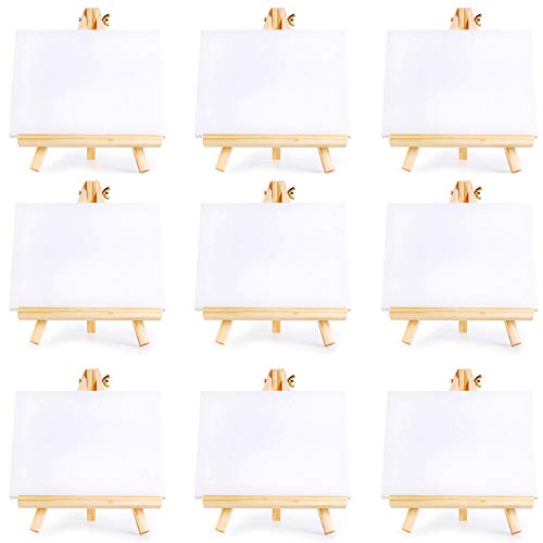 JNJOOD 10 Mini-Künstler-Set aus Leinwand zum Basteln, Zeichnen, Tisch, Staffelei, 10 Stück JNJOOD 10 Mini-Künstler-Set aus Leinwand zum Basteln, Zeichnen, Tisch, Staffelei, 10 Stück von JNJOOD