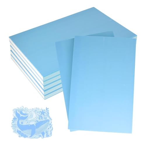 JNJOOD 10 Stück Gummiblöcke leicht zu schnitzen, Materialien für Stempel aus Gummi, Bastelzubehör für DIY-Projekte, Scrapbooking, Kartenherstellung B von JNJOOD