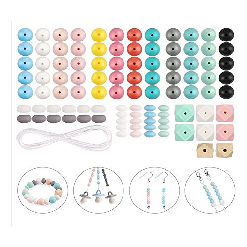 JNJOOD 100 Silikonperlen 15 mm runde Form Perlen aus Silikon Polygonal Kit Zubehör aus Silikon für DIY Machen Armband JNJOOD 100 Silikonperlen 15 mm runde Form Perlen aus Silikon Polygonal Kit Zubehör aus Silikon für DIY Machen Armband von JNJOOD