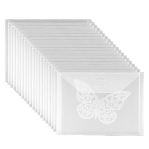 JNJOOD 20 Stück transparente Beutel für Stempel und Schablonen zur Aufbewahrung von Schablonen, 5 x 7 Zoll, für Scrapbooking und DieCuts Schablonen JNJOOD 20 Stück transparente Beutel für Stempel und Schablonen zur Aufbewahrung von Schablonen, 5 x 7 Zoll, für Scrapbooking und DieCuts Schablonen von JNJOOD