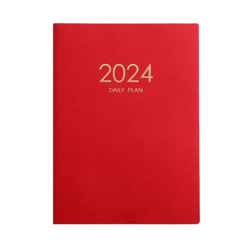 JNJOOD 2024 Planes Notizbuch Rot Verdickter Kalender Notizbuch Tagesplan Wochenplaner Schulmaterial für Büro Einfach zu bedienen JNJOOD 2024 Planes Notizbuch Rot Verdickter Kalender Notizbuch Tagesplan Wochenplaner Schulmaterial für Büro Einfach zu bedienen von JNJOOD