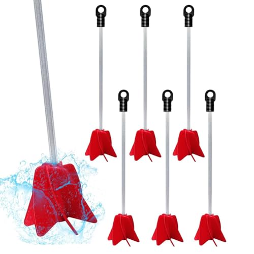 JNJOOD 7 Stück 12 Zoll Rührwerk für Bohrer, wiederverwendbar, Bohreranschluss, Mischbatterie für Harz, Spiralbohrer, Mischbatterie für einfache Verwendung. von JNJOOD