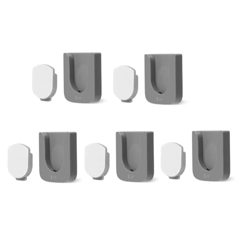 JNJOOD Magnetische Wandhalterung für 5 Organizer für TV Selbstklebendes Rack (Grau) Langlebig von JNJOOD
