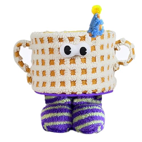 JNJOOD Niedliches Tassenkorb-Set lustiger Organizer mit Griffen, ideal für Wäsche, Einkaufen, Spielzeug, Geschenk für Mädchen, Dekoration für zu Hause. Farbe: von JNJOOD