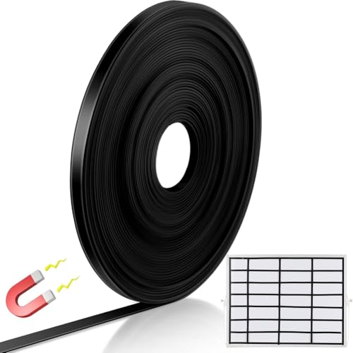 JNJOOD Rolle mit schwarzem Klebeband, Trennwände für Magnettafel, magnetische Markierungslinien für Klassenzimmer und Büros, 16 Meter JNJOOD Rolle mit schwarzem Klebeband, Trennwände für Magnettafel, magnetische Markierungslinien für Klassenzimmer und Büros, 16 Meter von JNJOOD