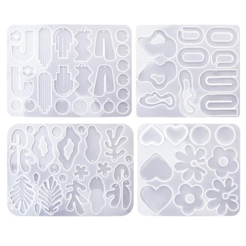 JNJOOD Silikonform für Ohrringe, geometrische Form, Form, Form für hängende Ringe, DIY-Dekoration, Schmuckherstellung JNJOOD Silikonform für Ohrringe, geometrische Form, Form, Form für hängende Ringe, DIY-Dekoration, Schmuckherstellung von JNJOOD