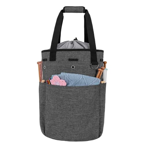 JNJOOD Tasche für Strickwaren, Aufbewahrungstasche für Stricknadeln, Häkelnadeln und Nähzubehör, Tasche für DIY-Nähset für die Mutter von JNJOOD