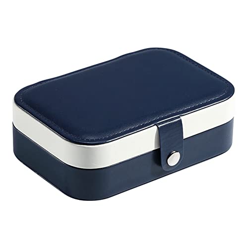 JNJOOD Tragbare Schmuckschatulle Schmuck Organizer Display Reise Schmuckschatulle Boxen Leder Reißverschluss Juweliere C von JNJOOD