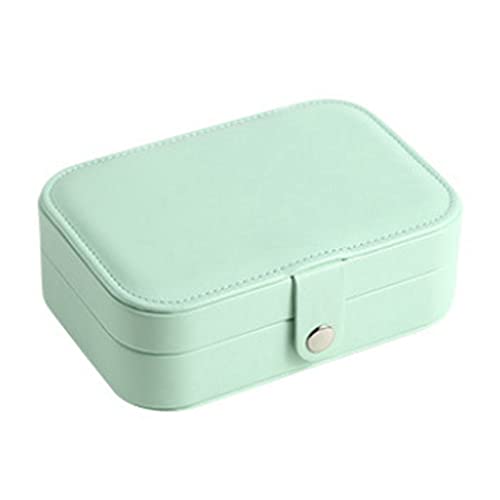 JNJOOD Tragbare Schmuckschatulle Schmuck Organizer Display Reise Schmuckschatulle Boxen Leder Reißverschluss Juweliere E von JNJOOD