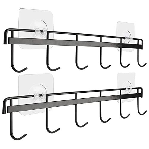 JNJOOD Utensilienhalter mit Haken Werkzeughalter für die Wand Haken für Utensilien Wandgarderobe Rack für Küche Schlafzimmer von JNJOOD