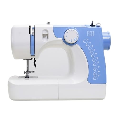 JNPGVTCD Automatische elektronische tragbare multifunktionale Nähmaschine, elektrische Tisch-Taschen-Kleinmaschine für den Heimgebrauch (blau) von JNPGVTCD