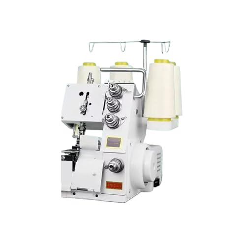 JNPGVTCD Haushaltsmaschine, elektrische Desktop-Overlock, kleine Nähmaschine mit vierzeiliger Kantenbindung (weiße vierte Linie) von JNPGVTCD