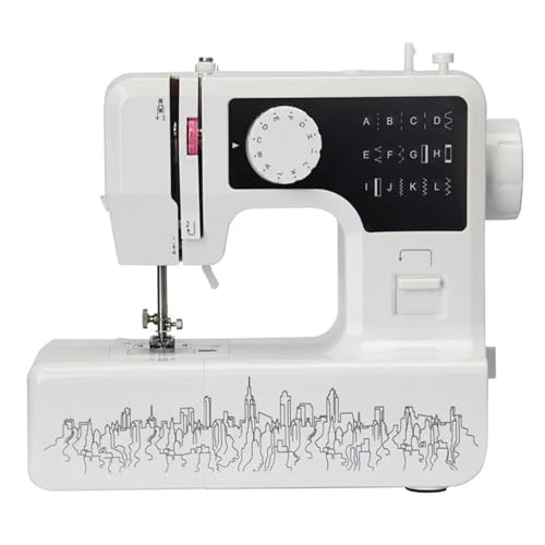 JNPGVTCD Nähmaschinen, Mini-Nähmaschine mit 12 Stichen, multifunktional, Doppelfaden und Geschwindigkeit, Freiarm, Basteln, Ausbessern, LED JNPGVTCD Nähmaschinen, Mini-Nähmaschine mit 12 Stichen, multifunktional, Doppelfaden und Geschwindigkeit, Freiarm, Basteln, Ausbessern, LED von JNPGVTCD