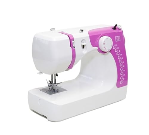 JNPGVTCD Nähmaschinen, vollautomatische elektronische tragbare Multifunktionsmaschine, elektrische Desktop-Tasche, kleine Haushaltsmaschine, leicht gemacht (Roze) von JNPGVTCD