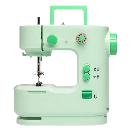 JNPGVTCD Tragbare Mini-Nähmaschine mit Fußpedal, Handtisch, Zwei Fäden, elektrische Wicklung, SM-168 (FRJ-SM168L2) von JNPGVTCD