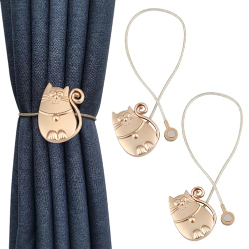 JNRFTY 2 Stück Vorhang Raffhalter,Vorhang Clip,Vorhang Seil Schnallen, Vorhang Halter Schnallen Vorhang Binder für Haus Café Büro Kinderzimmer Fensterdekoration von JNRFTY